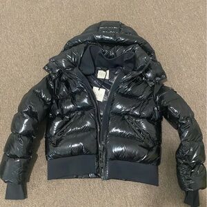 SAM Glossy Black Puffer Coat
